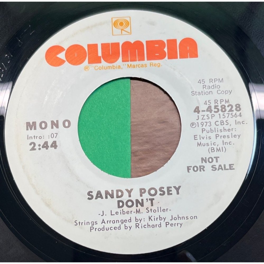 Sandy Posey Don't 45 Country Promo Columbia 4-45828 WLP VG+